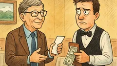 Banc: Intră Bill Gates într-un restaurant...